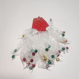 MINI JINGLE BELL HAIR TIE PONYTAIL 2 PACK CHRISTMAS HOLIDAY